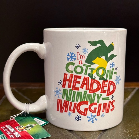 Buddy the Elf I'M A COTTON HEADED NINNY MUGGINS Ceramic Coffee Cup BRAND NEW!! - Picture 2 of 3